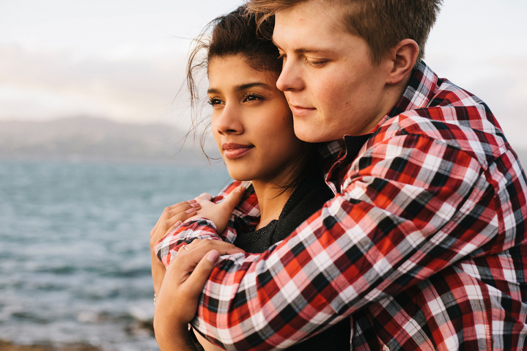 Scorching bay Seatoun Engagement Photography