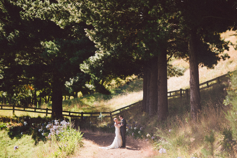 Te Horo Sudburys Wedding Bridal Party Photos Trees and valley