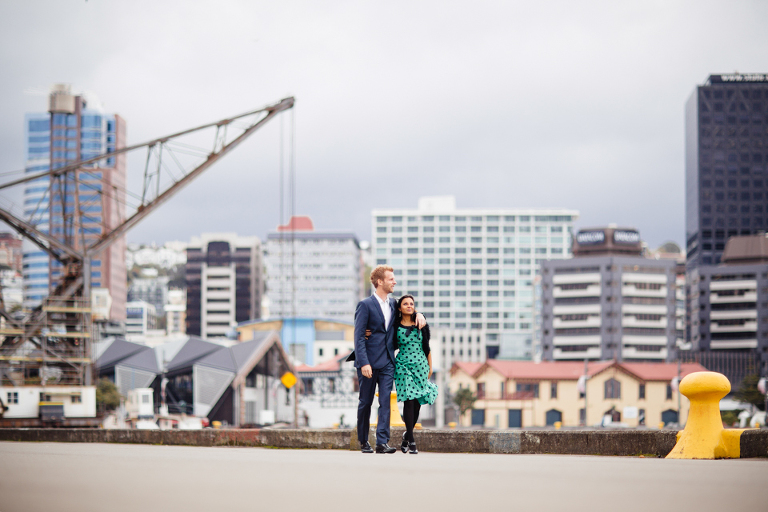 Wellington Waterfront Engagement Photography 