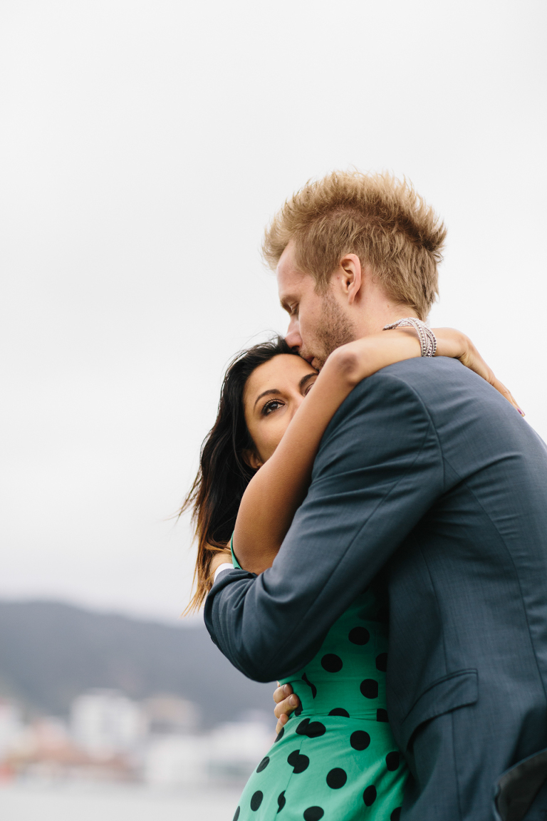 Wellington Waterfront engagement photography