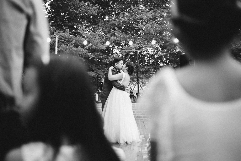 Wedding first dance outside photography