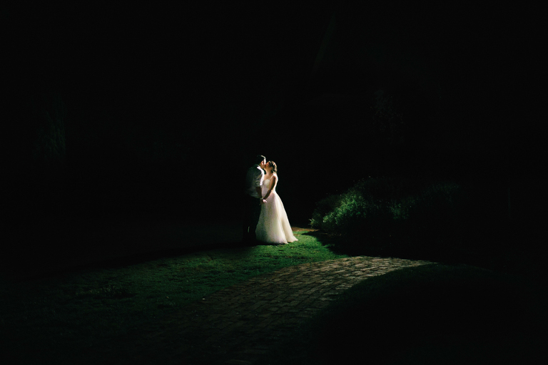 Wedding photography night portrait