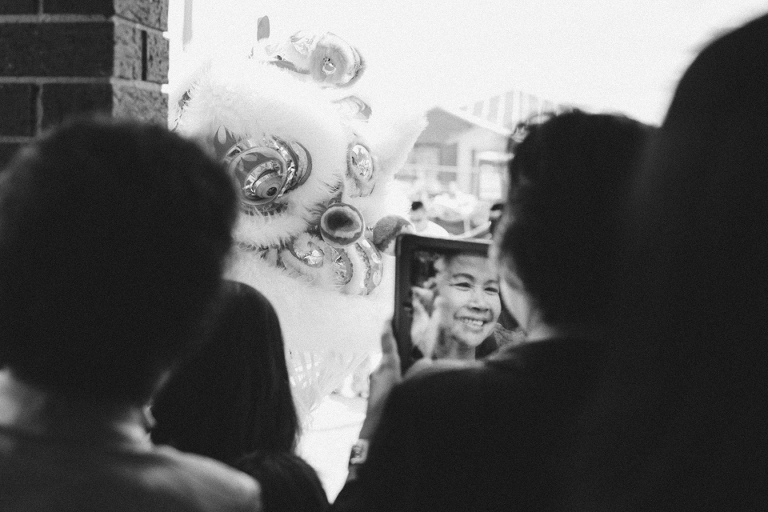 Wedding day lion dancers! Tea Ceremony.