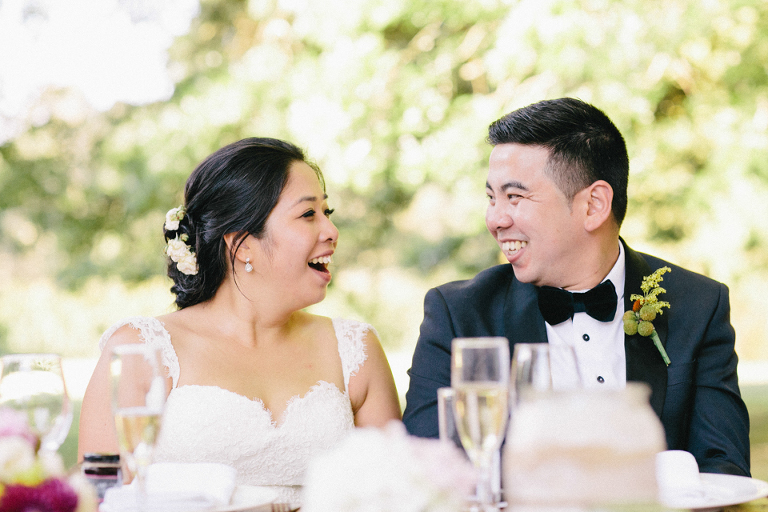 Wedding reception speech reaction 