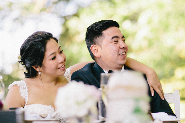 Wedding reception speech reaction 