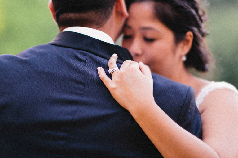 Wedding first dance outside photography