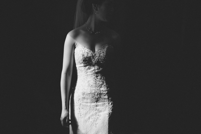 Black and white bridal photography wellington