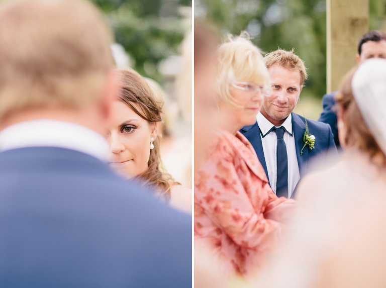 outdoor wedding ceremony guests Te Horo Beach 