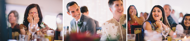 guests laughing during reception Pauatahanui Inlet Wellington wedding natural light 